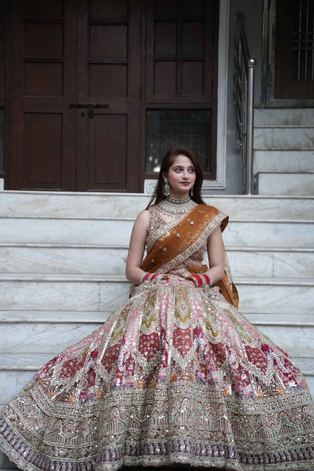 Elegant Embroidered Festive Lehenga Set