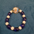 Spiritual Energy Beads Bracelet with Divine Photo Charm