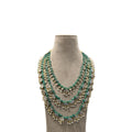 Mint Green Emerald Groom Mala A refined statement of royal tradition