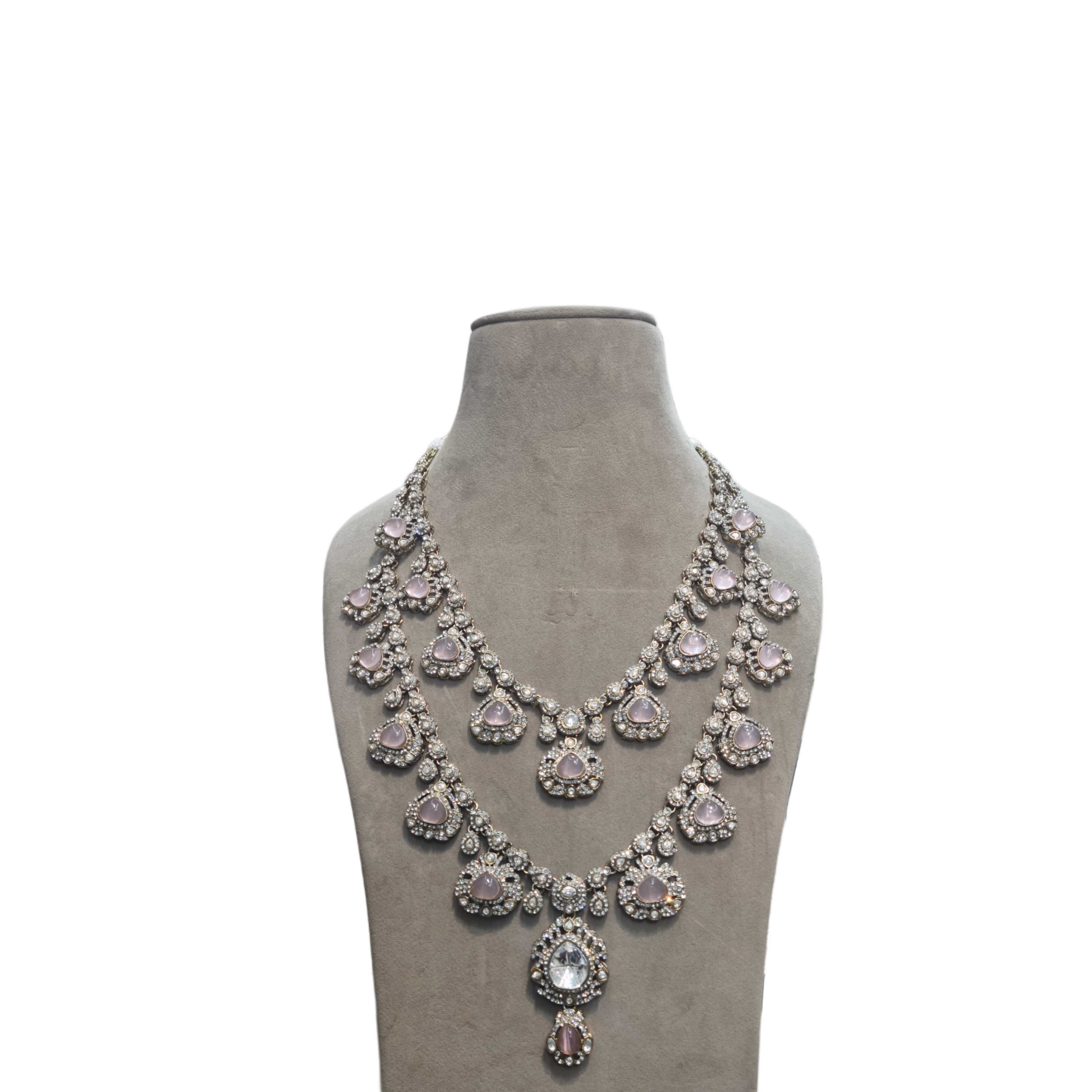 peach emerald groom jewellery with kalangi, crafted to complement traditional wedding attire.